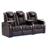 Weilianda Home Theater Seating, Top Grain Leather Movie Theater Chair