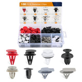 GOOACC Universal Plastic Fender Clips,200 Pcs Push Bumper Fastener Rivet Clips with 6 Size Auto Body Retainer Clips Bumpers,Car Fender Replacement for GM, Ford & Ch