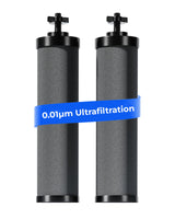 Waterdrop NSF/ANSI 42&372 Certified Water Filter, Replacement for Berkey® BB9-2® Black Filters, ProOne® or Alexapure® Gravity Water Filter System and Waterdrop King Tank Series, (Pack of 2)