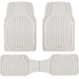 Motor Trend FlexTough Floor Mats for Cars, Black Deep Dish All-Weather Car Mats, Waterproof Trim-to Fit Automotive Floor Mats for Cars Trucks SUV, Universal Floor Liner Car Accessories