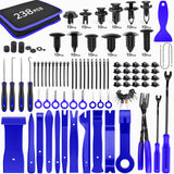 GOOACC - GRC-33 240PCS Bumper Retainer Clips Car Plastic Rivets Fasteners Push Retainer Kit Most Popular Sizes Auto Push Pin Rivets Set -Door Trim Panel Fender Clips for GM Ford Toyota Honda Chrysler