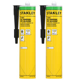 Stanley S421 RTV Silicone Caulk - 12x10.1 fl. oz. Clear,%100 Silicone Sealant, Waterproof and Flexible Sealer for Kitchen & Bathroom, 12 Pack