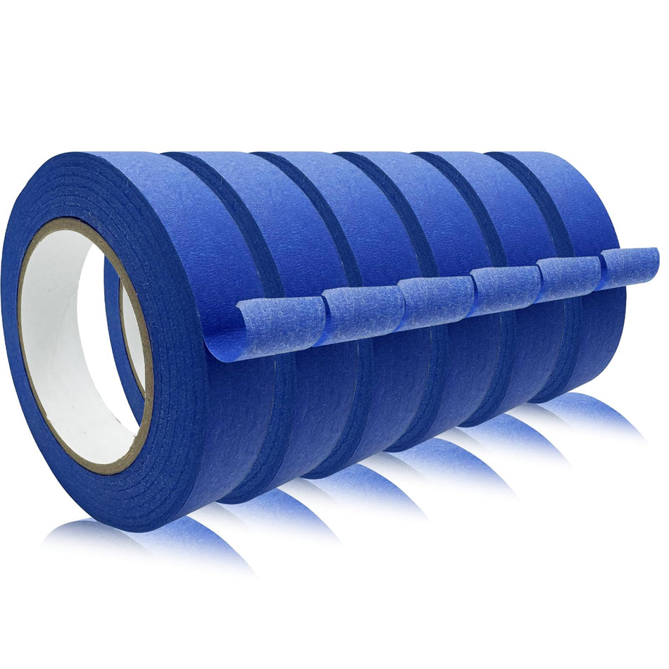 4 Rolls Premium Painters Tape, Blue Tape, Masking Tape, Paint Tape for Multi-Purpose, Painting, Painter's, DIY Crafts Arts (88yd =0.94IN*22yd*4) Decoration Labeling No Residue, Easy Removal