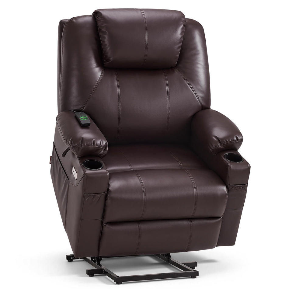 MCombo Power Lift Recliner Chair for Elderly, Heat and Massage 7040(Medium)