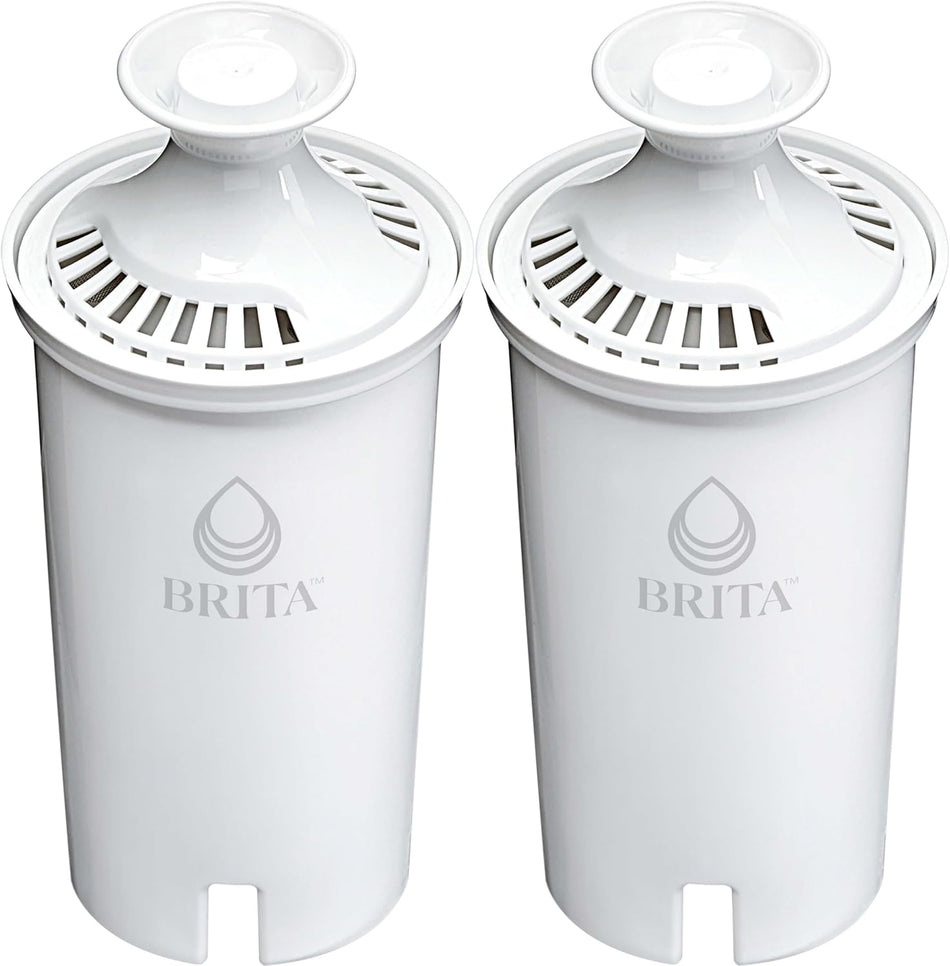 Brita Standard Water Filter for Pitchers and Dispensers, BPA-Free, Reduces Copper, Cadmium and Mercury Impurities, Lasts Two Months or 40 Gallons, Includes 4 Filters for Pitchers