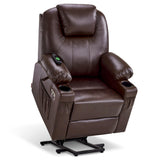 MCombo Power Lift Recliner Chair for Elderly, Heat and Massage 7040(Medium)