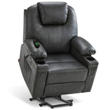 MCombo Power Lift Recliner Chair for Elderly, Heat and Massage 7040(Medium)