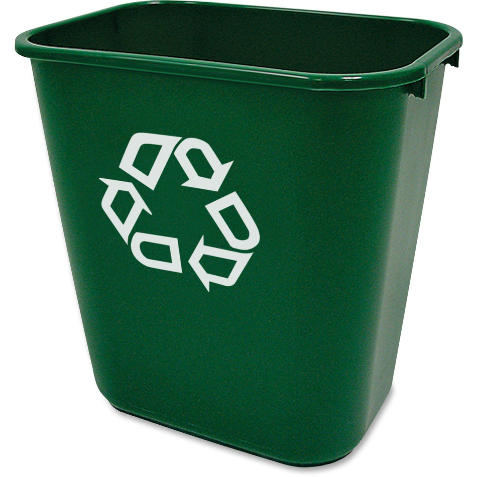 Rubbermaid Commercial Wastebasket Trash Container, 41QT/10.25 GAL, Plastic, Black, Stackable Trash Can for Bedroom/Bathroom/Office, Fits Under Desk/Sink/Cabinet