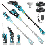 Seesii Mini Chainsaw, 6-inch Mini Chainsaw Cordless, Handheld Electric Power Chain Saw with 2 Batteries, for Tree Trimming Wood Cutting, Best Gifts for Father, Dad, Husband, Men