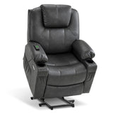 MCombo Power Lift Recliner Chair for Elderly, Heat and Massage 7040(Medium)