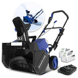 Snow Joe Cordless Snow Blower, 2X Batteries, Dual-Port Charger, 24V-X2-SB22