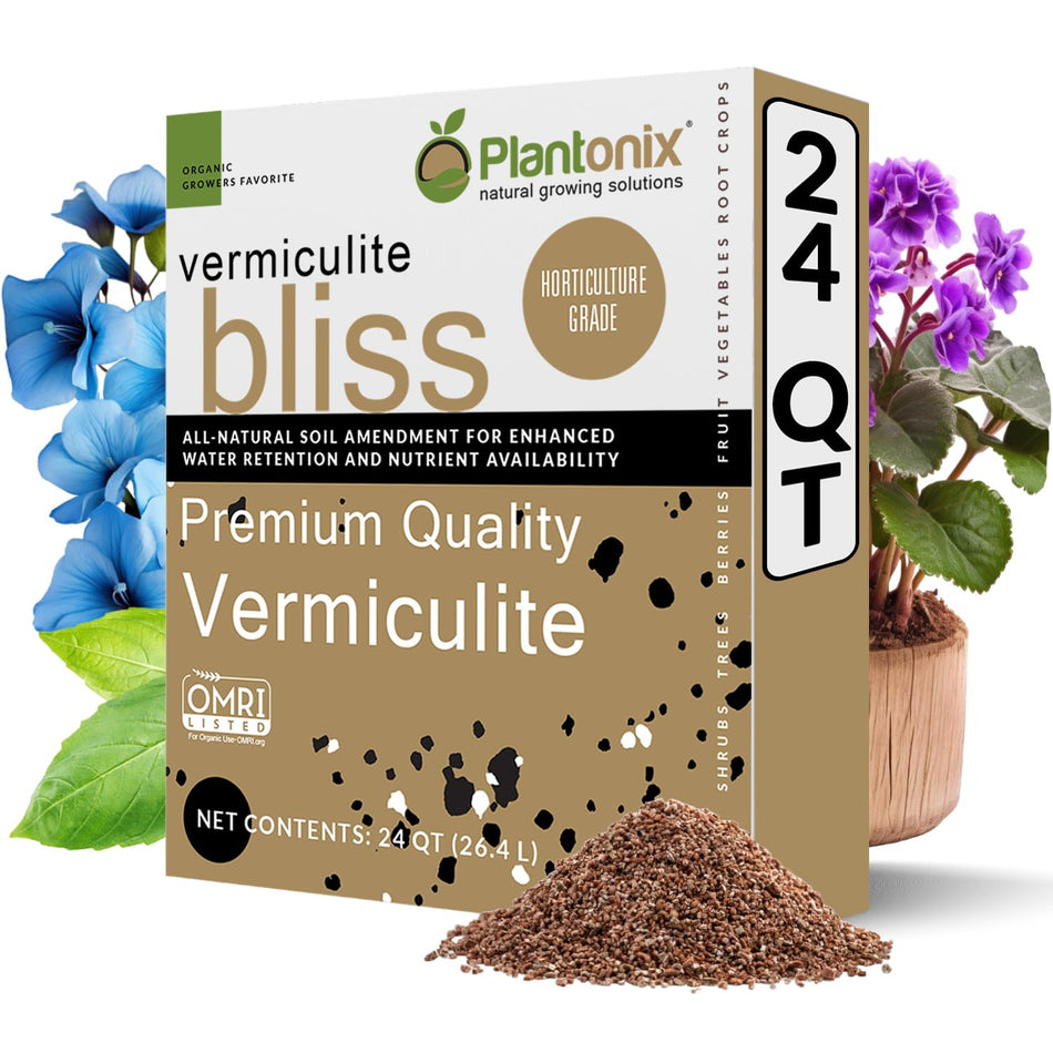 Worm Bliss (8 Qts) - Organic Worm Castings for Plants & Gardening - OMRI-Listed Earthworm Castings for Plants, Vegetables, Flowers, & Potting Soil - Organic Garden Fertilizer Rich in Nutrients