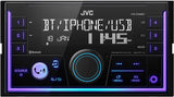 JVC KW-SX88BT Bluetooth Double DIN Car Stereo, 200W Digital Stereo Receiver, AM/FM Radio, Dual Phone Connection, 13-Band EQ, 1.5A USB & AUX Inputs, Custom Color Illumination, Shallow Chassis