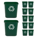 Rubbermaid Commercial Wastebasket Trash Container, 41QT/10.25 GAL, Plastic, Black, Stackable Trash Can for Bedroom/Bathroom/Office, Fits Under Desk/Sink/Cabinet