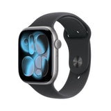 Apple Watch Series 11 [GPS 42mm] Smartwatch with Space Gray Aluminum Case with Black Sport Band - S/M. Sleep Score, Fitness Tracker, Health Monitoring, Always-On Display, Water Resistant