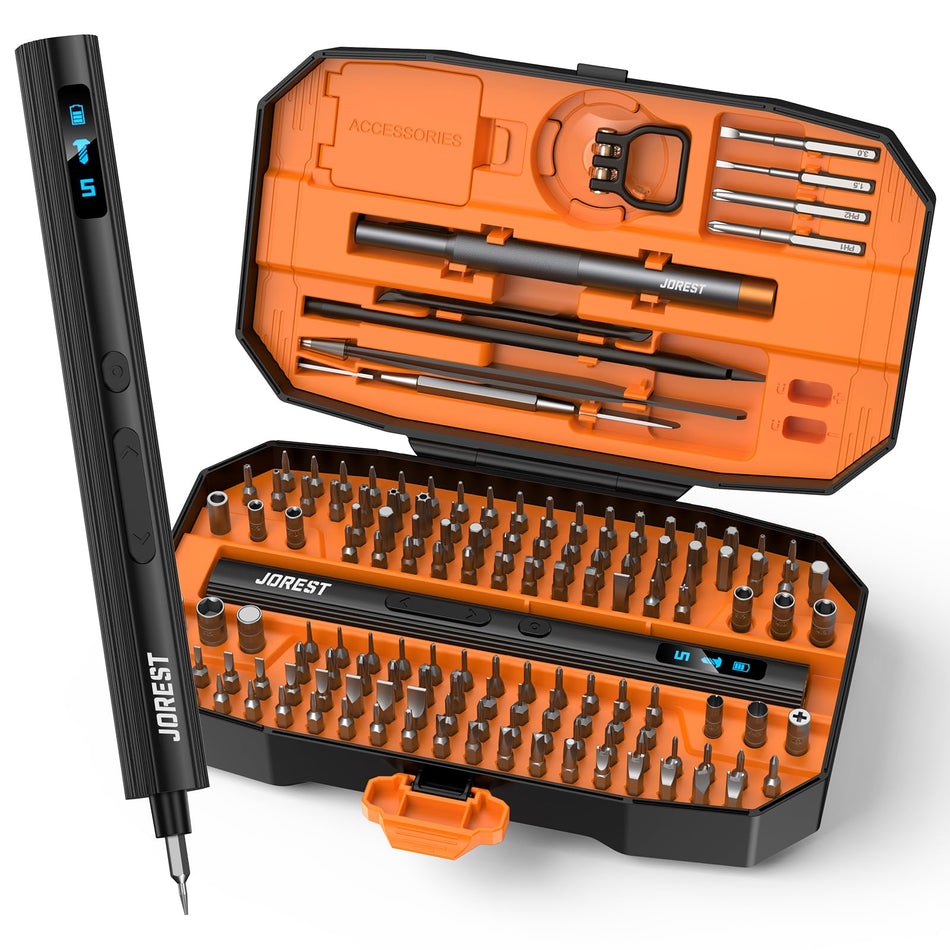JOREST 40Pcs Small Precision Screwdriver Set with Torx Triwing Phillips, Mini Repair Tool Kit for Macbook, Computer, Laptop, PC, iPhone, PS5, Xbox, Switch, Glasses, Watch, Ring Doorbell, Electronics