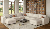 EASE MOOSE Modular Sectional Sofa, Leather Sectional Couch, Deep Brown