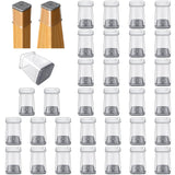 32 Pcs Chair Leg Protectors for Hardwood Floors, Silicone Felt Furniture Leg Cover Pad for Protecting Floors from Scratches and Noise, Smooth Moving, Large(Fit Round Diameter：1-5/16" to 2")