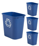Rubbermaid Commercial Wastebasket Trash Container, 41QT/10.25 GAL, Plastic, Black, Stackable Trash Can for Bedroom/Bathroom/Office, Fits Under Desk/Sink/Cabinet