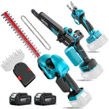Seesii Mini Chainsaw, 6-inch Mini Chainsaw Cordless, Handheld Electric Power Chain Saw with 2 Batteries, for Tree Trimming Wood Cutting, Best Gifts for Father, Dad, Husband, Men