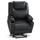 MCombo Power Lift Recliner Chair for Elderly, Heat and Massage 7040(Medium)