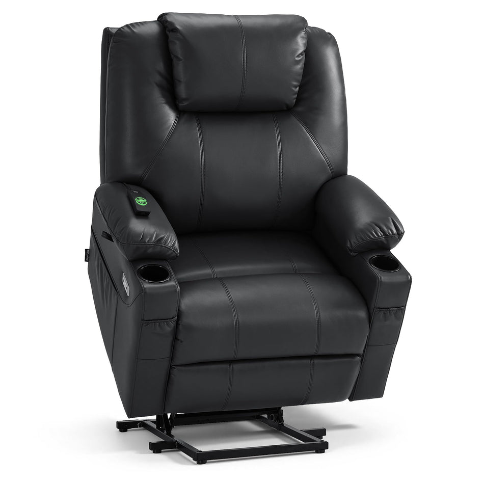 MCombo Power Lift Recliner Chair for Elderly, Heat and Massage 7040(Medium)