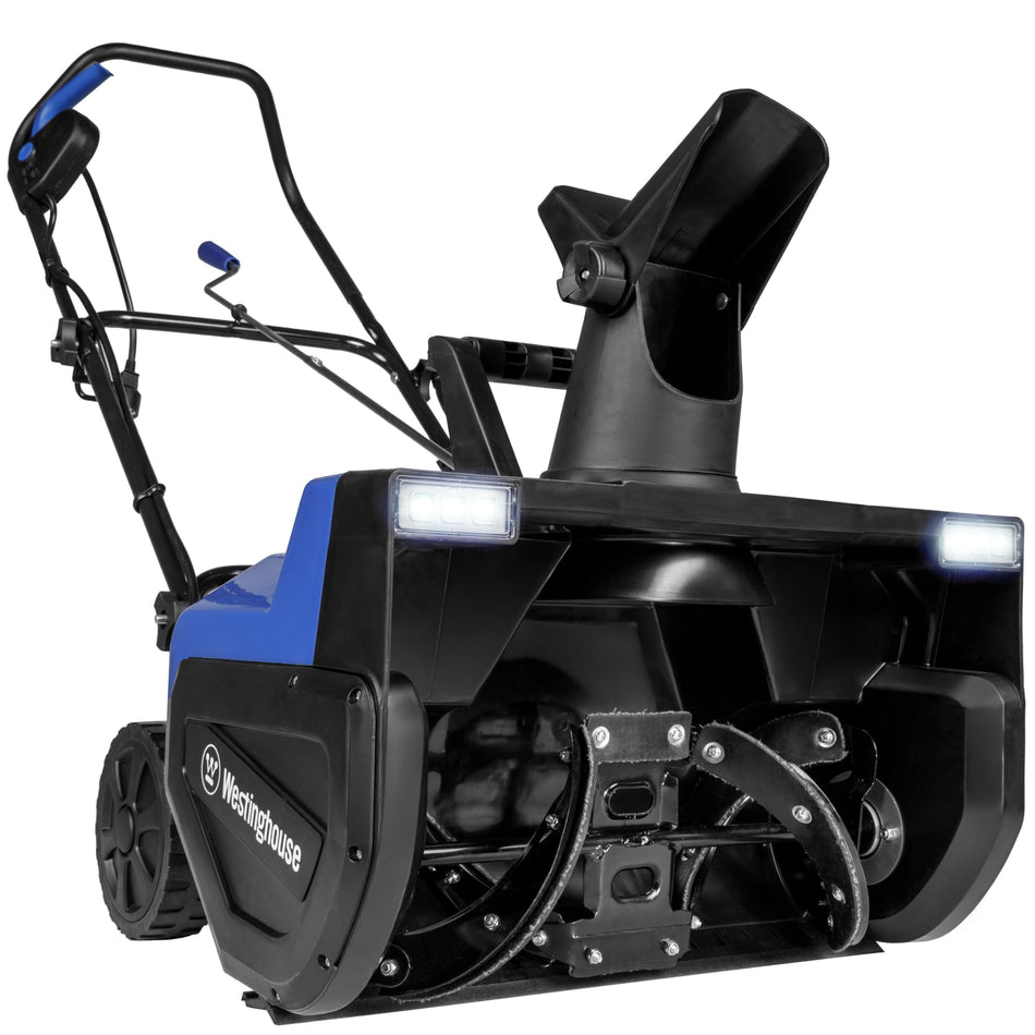 Westinghouse WSnow20 Corded Snow Blower 20 Inch, Steel Auger, Dual LED Lights, 1800 Watt Motor, Electric Snow Blower with 25ft Throwing Distance, Plows 680lbs/min, Adjustable Chute