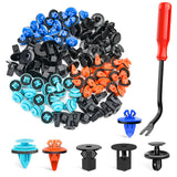 GOOACC Universal Plastic Fender Clips,200 Pcs Push Bumper Fastener Rivet Clips with 6 Size Auto Body Retainer Clips Bumpers,Car Fender Replacement for GM, Ford & Ch
