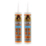 Gorilla Waterproof Caulk & Seal Silicone Sealant, 10oz Cartridge (Pack of 1) - White Caulking Sealant for Kitchen, Window, Bath, Marine, Door and More