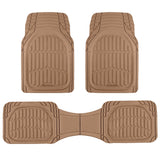 Motor Trend FlexTough Floor Mats for Cars, Black Deep Dish All-Weather Car Mats, Waterproof Trim-to Fit Automotive Floor Mats for Cars Trucks SUV, Universal Floor Liner Car Accessories