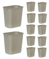 Rubbermaid Commercial Wastebasket Trash Container, 41QT/10.25 GAL, Plastic, Black, Stackable Trash Can for Bedroom/Bathroom/Office, Fits Under Desk/Sink/Cabinet