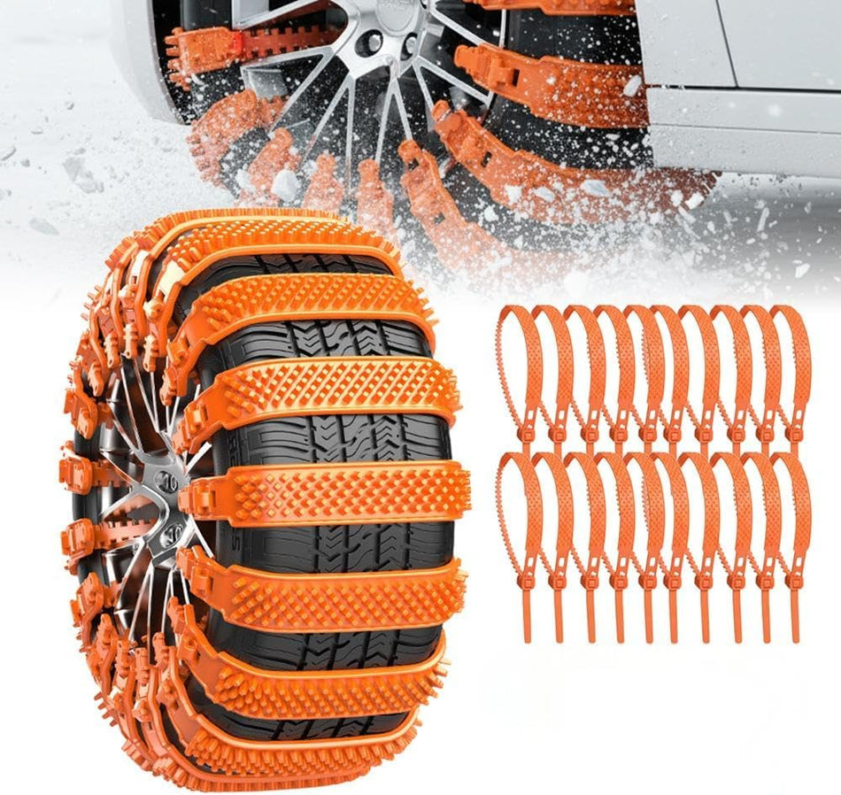 Universal Anti-Skid Snow Tire Chains, Winter Emergency Traction