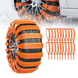 Universal Anti-Skid Snow Tire Chains, Winter Emergency Traction