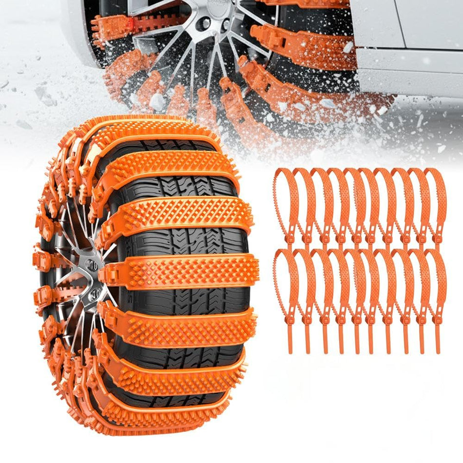 Universal Anti-Skid Snow Tire Chains, Winter Emergency Traction