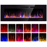 50 inch Electric Fireplace Recessed and Wall Mounted Insert Update