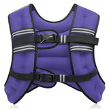 ZELUS Weighted Vest, 6lb/8lb/12lb/16lb/20lb/25lb/30lb Weight Vest with Reflective Stripe for Workout, Strength Training, Running, Fitness, Muscle Building, Weight Loss, Weightlifting