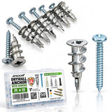 Metal Self Drilling Drywall Anchors Heavy Duty with Screws Kit-50Pcs