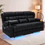 Redlife 3-Seater Power Recliner Sofa with Dual Consoles, Massage & Heat