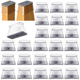 32 Pcs Chair Leg Protectors for Hardwood Floors, Silicone Felt Furniture Leg Cover Pad for Protecting Floors from Scratches and Noise, Smooth Moving, Large(Fit Round Diameter：1-5/16" to 2")