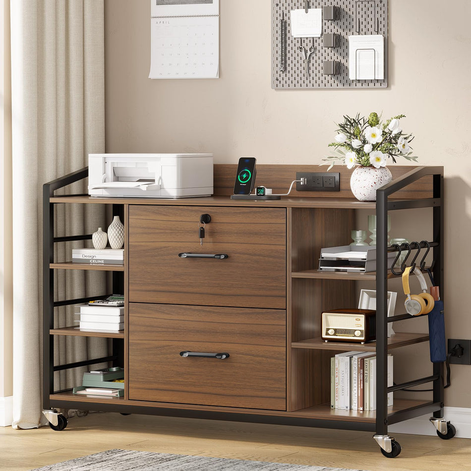 SEDETA 44" File Cabinet with Lock, Filing Cabinet fits Legal/Letter Size