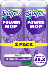 Swiffer PowerMop Floor Cleaning Solution with Lavender Scent, Triple Pack