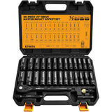 ELEAD 148-Piece Mechanics Tool Set, SAE/Metric 1/4" & 3/8" Drive Socket Set, Magnetic Nut Drivers, Ratcheting Wrenches, Extensions & Adapters, Quick-Release Ratchet, Mechanics Tool for Car Repair