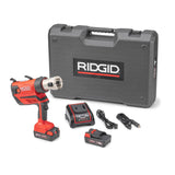 RIDGID 67053 RP 350 ProPress 8-Piece Pressing Tool Kit with 18-Volt Battery, Charger, 4 ProPress Press Tool Jaws (1/2" to 2"), and Case