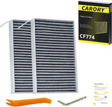 2PCS Cabin Air Filter with Activated Carbon for Tesla Model 3 (2017-2026), Model Y (2020-2026), OE# 1107681-00-A, CF12774, XC11952C, CF774