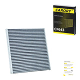 2PCS Cabin Air Filter with Activated Carbon for Tesla Model 3 (2017-2026), Model Y (2020-2026), OE# 1107681-00-A, CF12774, XC11952C, CF774
