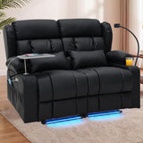 Redlife 3-Seater Power Recliner Sofa with Dual Consoles, Massage & Heat