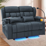 Redlife 3-Seater Power Recliner Sofa with Dual Consoles, Massage & Heat