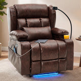 Redlife 3-Seater Power Recliner Sofa with Dual Consoles, Massage & Heat