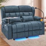 Redlife 3-Seater Power Recliner Sofa with Dual Consoles, Massage & Heat
