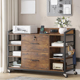 SEDETA 44" File Cabinet with Lock, Filing Cabinet fits Legal/Letter Size